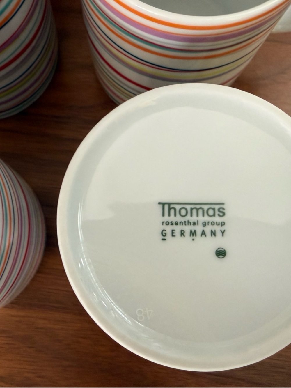 Thomas Rosenthal Sunny Day Sunny Stripes - Multicolor Striped Porcelain Mug (8)